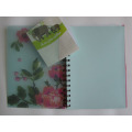 A5 Double Spiral PVC Protector Cover Notebook with Elastic Band